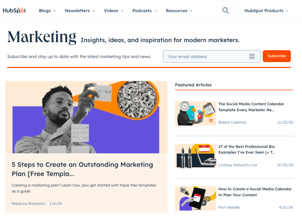 Hubspot Blog 