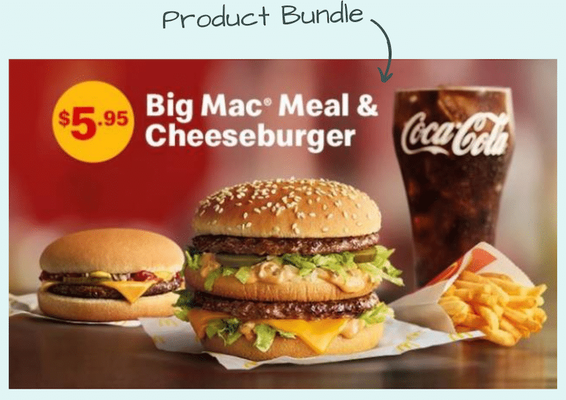 Product bundling example 
