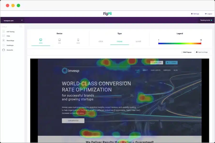 CRO heatmaps 