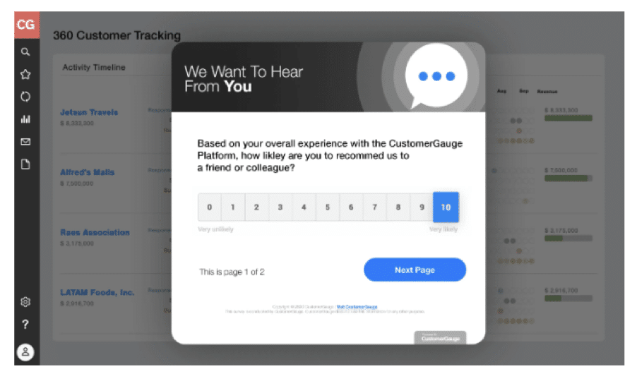 Net Promoter Score Survey